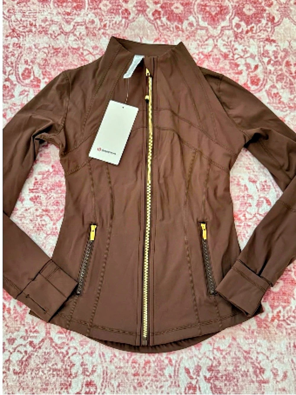 BRAND NEW!!! lululemon Define Jacket *Luon Brown Zip Front Jacket
